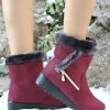 Cheapest 🔥 RXFSP Red Faux Fur-Lined Snow Boot - 👩 Women ❤️ -RXFSP-shop zu100062726 main tm1633453841