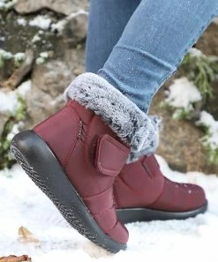 Promo 🤩 RXFSP Red Faux Fur-Cuff Snow Boot - 👩 Women 🌟 -RXFSP-shop zu100062729 alt 2 tm1633453841