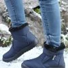 Cheap ✔️ RXFSP Navy Blue Faux-Fur Lined Puffer Snow Boot - 👩 Women ✨