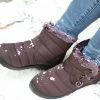Coupon ✨ RXFSP Coffee Strappy Snow Boot - 👩 Women 🤩 -RXFSP-shop zu100062945 main tm1633352080