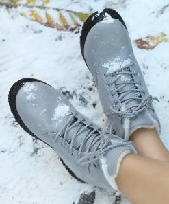 New 👍 RXFSP Gray Faux Fur-Lined Boot - 👩 Women 🎉 -RXFSP-shop zu100068254 alt 3 tm1633453841