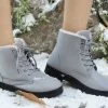 New 👍 RXFSP Gray Faux Fur-Lined Boot - 👩 Women 🎉 -RXFSP-shop zu100068254 main tm1633453841
