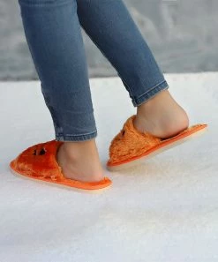 Budget ⌛ RXFSP Orange & Black Jack-O'-Lantern Slippers - 👩 Women 🛒 -RXFSP-shop zu100912397 alt 3 tm1635427861