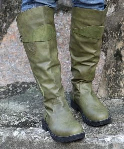 Best deal ✔️ RXFSP Green Buckle-Strap Accent Boot - 👩 Women 😉 -RXFSP-shop zu100928344 alt 4 tm1635536276