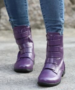 Coupon 🎉 RXFSP Purple Strap-Accent Martin Boot - 👩 Women 🔔 -RXFSP-shop zu101128389 alt 3 tm1636032605
