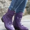 Coupon 🎉 RXFSP Purple Strap-Accent Martin Boot - 👩 Women 🔔 -RXFSP-shop zu101128389 main tm1636032605
