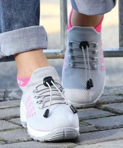 Buy ๐ฏ RXFSP Gray & Pink Knit-Cuff ๐ Sneaker - ๐ฉ Women ๐ 11 Buy ๐ฏ RXFSP Gray & Pink Knit-Cuff ๐ Sneaker - ๐ฉ Women ๐ -RXFSP-shop zu102541466 alt 4 tm1641325878