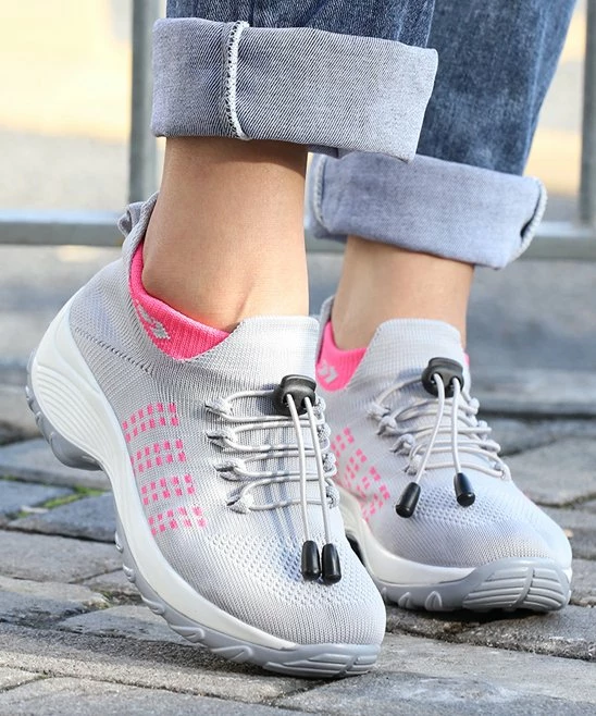 Buy ๐ฏ RXFSP Gray & Pink Knit-Cuff ๐ Sneaker - ๐ฉ Women ๐ 3 Buy ๐ฏ RXFSP Gray & Pink Knit-Cuff ๐ Sneaker - ๐ฉ Women ๐