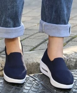 Promo 🎉 RXFSP Navy Blue Slip-On 👟 Sneaker - 👩 Women 🔥 -RXFSP-shop zu102541553 alt 3 tm1641325878