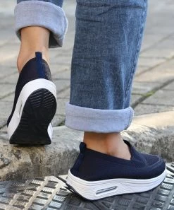 Promo 🎉 RXFSP Navy Blue Slip-On 👟 Sneaker - 👩 Women 🔥 -RXFSP-shop zu102541553 alt 4 tm1641325878