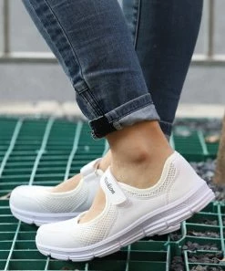 Wholesale 😀 RXFSP White Mesh Mary Jane 👟 Sneaker - 👩 Women 🛒 -RXFSP-shop zu102544301 alt 3 tm1641325878
