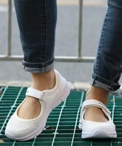 Wholesale 😀 RXFSP White Mesh Mary Jane 👟 Sneaker - 👩 Women 🛒