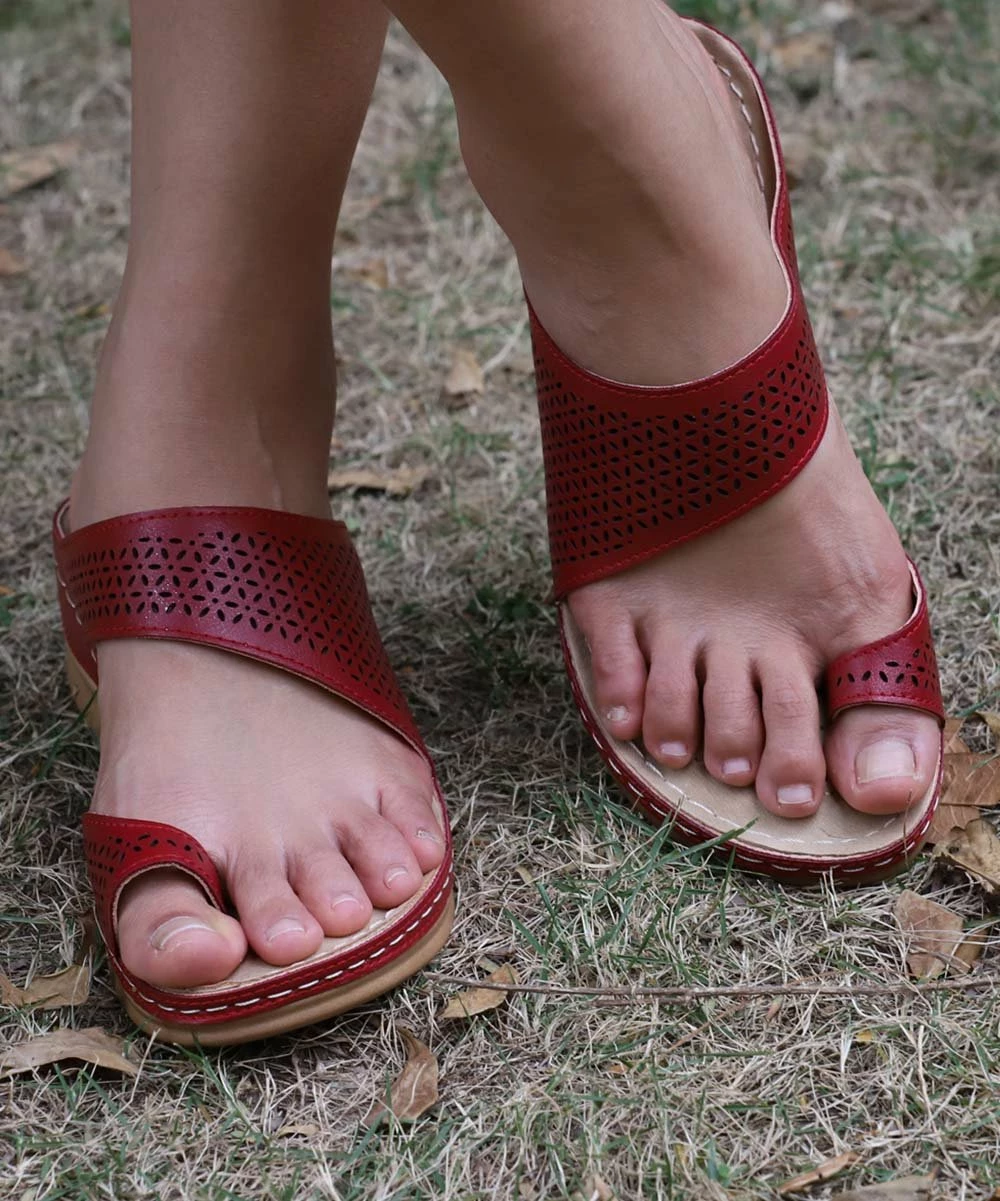 Coupon ๐ฅ RXFSP Red Asymmetrical Toe-Strap Slide - ๐ฉ Women ๐คฉ 5 Coupon ๐ฅ RXFSP Red Asymmetrical Toe-Strap Slide - ๐ฉ Women ๐คฉ - Image 3