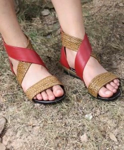 Best Sale ๐ RXFSP Red & Natural Woven Crisscross Gladiator ๐ฉด Sandal - ๐ฉ Women ๐ 8 Best Sale ๐ RXFSP Red & Natural Woven Crisscross Gladiator ๐ฉด Sandal - ๐ฉ Women ๐ -RXFSP-shop zu103240202 alt 2 tm1644519228