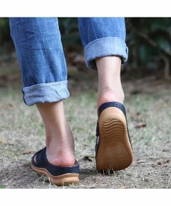 Top 10 👍 RXFSP Navy Floral Criss-Cross 🩴 Sandal - 👩 Women 🛒 -RXFSP-shop zu103676675 alt 3 tm1645818108