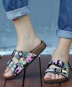 Cheap ๐ RXFSP Black & Pink Floral Double-Strap Buckle Slide - ๐ฉ Women ๐ 9 Cheap ๐ RXFSP Black & Pink Floral Double-Strap Buckle Slide - ๐ฉ Women ๐ -RXFSP-shop zu104072806 alt 2 tm1647349415