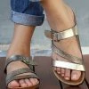 Coupon ⌛ RXFSP Gold Metallic Angled-Strap Buckle-Detail Slide - 👩 Women 🔔 -RXFSP-shop zu104080217 main tm1647349415