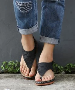 Cheapest ✔️ RXFSP Black Embossed 🩴 Sandal - 👩 Women ✔️ -RXFSP-shop zu105026592 alt 4 tm1649940300