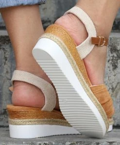 Budget ⌛ RXFSP Brown Knotted-Bow Platform 🩴 Sandal - 👩 Women 😍 -RXFSP-shop zu105034563 alt 4 tm1649878958