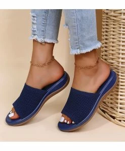 Best reviews of 🌟 RXFSP Blue Mesh Slide - 👩 Women ❤️ -RXFSP-shop zu105034667 alt 2 tm1652280261