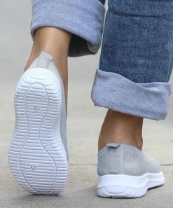 Top 10 👍 RXFSP Gray Wedge Slip-On 👟 Sneaker - 👩 Women ⌛ -RXFSP-shop zu105439540 alt 3 tm1650989748