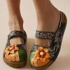 Wholesale 😍 RXFSP Yellow & Green Floral Mule - 👩 Women 🤩
