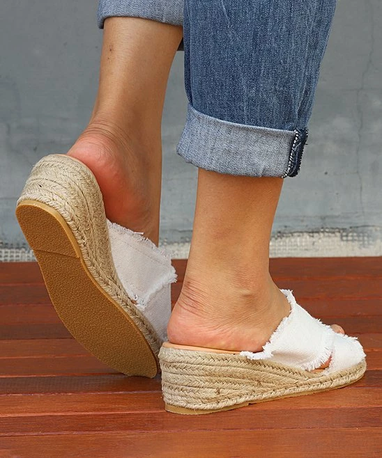 Wholesale ๐ RXFSP White Crisscross Wedge ๐ฉด Sandal - ๐ฉ Women ๐งจ 4 Wholesale ๐ RXFSP White Crisscross Wedge ๐ฉด Sandal - ๐ฉ Women ๐งจ - Image 2