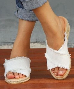 Wholesale ๐ RXFSP White Crisscross Wedge ๐ฉด Sandal - ๐ฉ Women ๐งจ 9 Wholesale ๐ RXFSP White Crisscross Wedge ๐ฉด Sandal - ๐ฉ Women ๐งจ -RXFSP-shop zu106171686 alt 2 tm1653396055