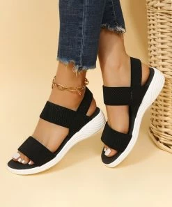 Buy 💯 RXFSP Black 🩴 Sandal - 👩 Women ✔️