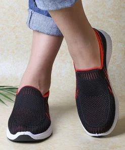 Best reviews of 🥰 RXFSP Black & Red Slip-On 👟 Sneaker - 👩 Women ❤️