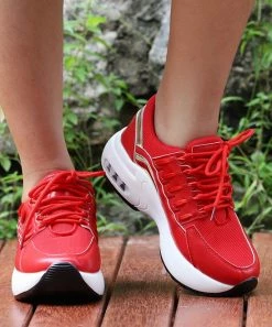 Cheapest 😀 RXFSP Red & White Running 👟 Shoe - 👩 Women 👍