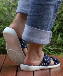 New 😍 RXFSP Blue & White Polka Dot Slide - 👩 Women 👍 -RXFSP-shop zu107210763 alt 2 tm1657197826