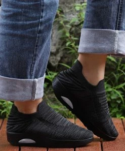 Top 10 👏 RXFSP Dark Gray Contrast Mesh Slip-On 👟 Sneaker - 👩 Women 😉