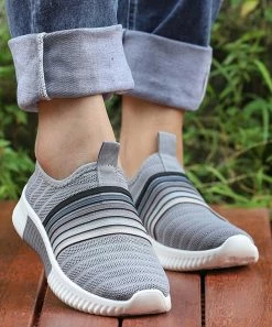 Flash Sale 😍 RXFSP Gray Rainbow Stripe Sock 👟 Sneaker - 👩 Women 👍 -RXFSP-shop zu107472687 alt 2 tm1658427036