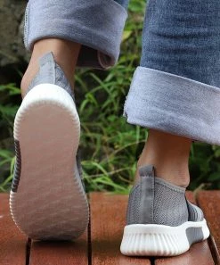 Flash Sale 😍 RXFSP Gray Rainbow Stripe Sock 👟 Sneaker - 👩 Women 👍 -RXFSP-shop zu107472687 alt 4 tm1658427036