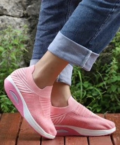 Cheap ⭐ RXFSP Pink Marled Sock 👟 Sneaker - 👩 Women 👏 -RXFSP-shop zu107472689 alt 3 tm1658427036