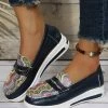 Best deal 👏 RXFSP Navy & Pink Snake Wedge Loafer - 👩 Women 💯