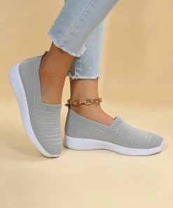 Flash Sale ๐ RXFSP Gray & White Mesh Slip-On ๐ Sneaker - ๐ฉ Women ๐