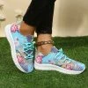 Cheapest 👏 RXFSP Blue & Pink Floral 👟 Sneaker - 👩 Women 🛒 -RXFSP-shop zu107884944 main tm1659379174