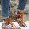 Best Sale 🎁 RXFSP Brown & White Santa Sleigh Ankle Boot - 👩 Women 🤩 -RXFSP-shop zu108861592 main tm1666906467