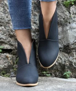 Promo ⌛ RXFSP Black V-Cut Bootie - 👩 Women 🔔 -RXFSP-shop zu109096287 alt 3 tm1665091244