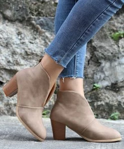 Wholesale ⭐ RXFSP Khaki V-Cut Bootie - 👩 Women 👍 -RXFSP-shop zu109096363 alt 2 tm1665091244