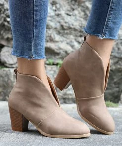 Wholesale ⭐ RXFSP Khaki V-Cut Bootie - 👩 Women 👍