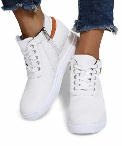 Buy 🔔 RXFSP White Hi-Top Wedge 👟 Sneaker - 👩 Women 👍 -RXFSP-shop zu109134646 alt 1 tm1663783764