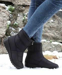 Hot Sale ๐ RXFSP Black Front-Zip Waterproof Snow Boot - ๐ฉ Women โจ 10 Hot Sale ๐ RXFSP Black Front-Zip Waterproof Snow Boot - ๐ฉ Women โจ -RXFSP-shop zu109210343 alt 3 tm1663940090