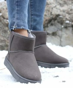 Top 10 👏 RXFSP Gray Faux Fur-Lined Snow Boot - 👩 Women 🛒 -RXFSP-shop zu109455416 alt 3 tm1665088513