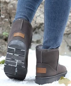 Top 10 👏 RXFSP Gray Faux Fur-Lined Snow Boot - 👩 Women 🛒 -RXFSP-shop zu109455416 alt 4 tm1665088513