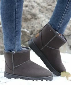 Top 10 👏 RXFSP Gray Faux Fur-Lined Snow Boot - 👩 Women 🛒