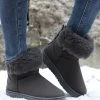 Best reviews of 💯 RXFSP Gray Faux Fur-Cuff Snow Boot - 👩 Women 😀