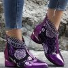 New 😀 RXFSP Purple Floral Ankle Boot - 👩 Women 🌟 -RXFSP-shop zu109463153 main tm1664977032